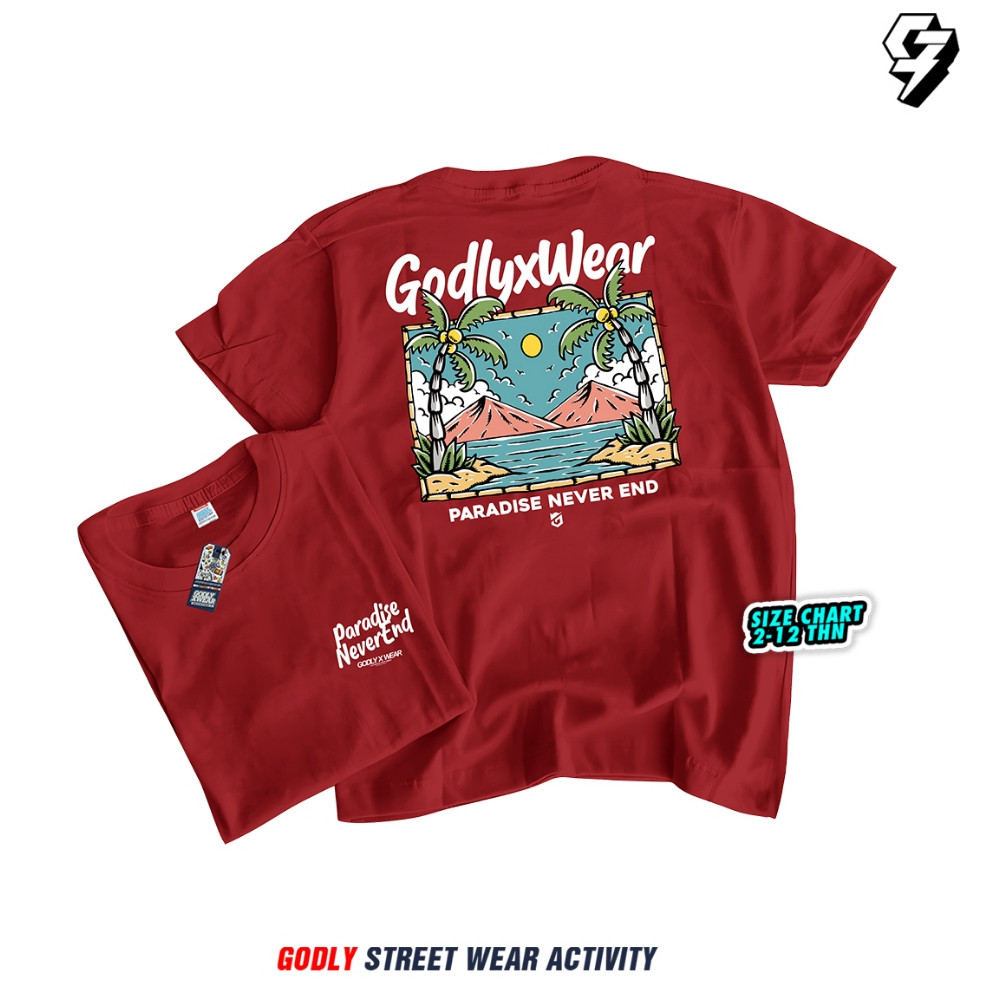 เสื้อเด็ก อายุ 1-12 ปี วัฒนธรรมญี่ปุ่น Motif Unisex Godly.Xwear