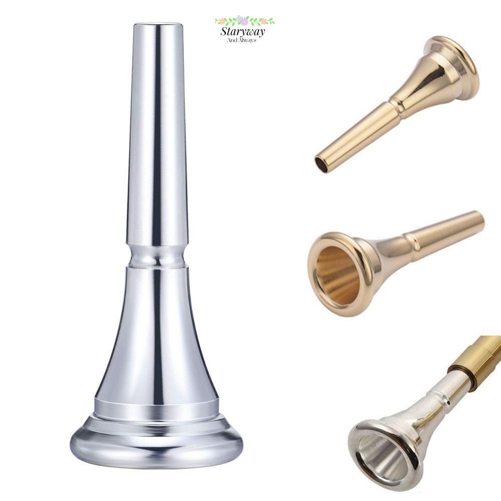 STARYSWAY French Horn Mouthpiece, ทนทานฝึกปากฝรั่งเศส, Silver-plated พิเศษReusable Instrument Part อุปกรณ์เสริมทรัมเป็ต