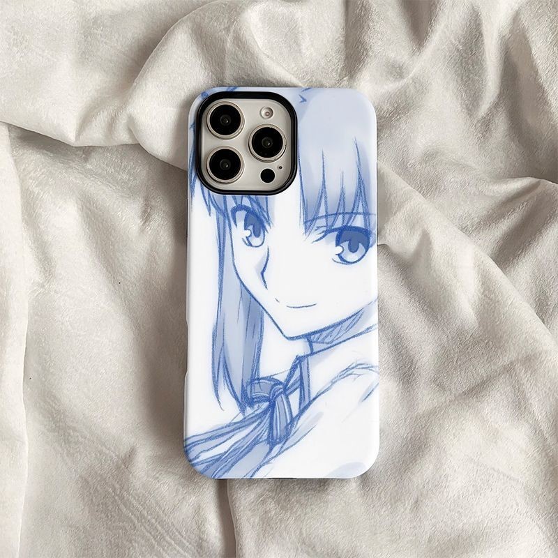 เกมสาว Tohsaka Rin Frosted ใช้งานร่วมกับ iPhone 17PRO 17AIR 17PROMAX Hard Case เคสโทรศัพท์ 17 16 15 