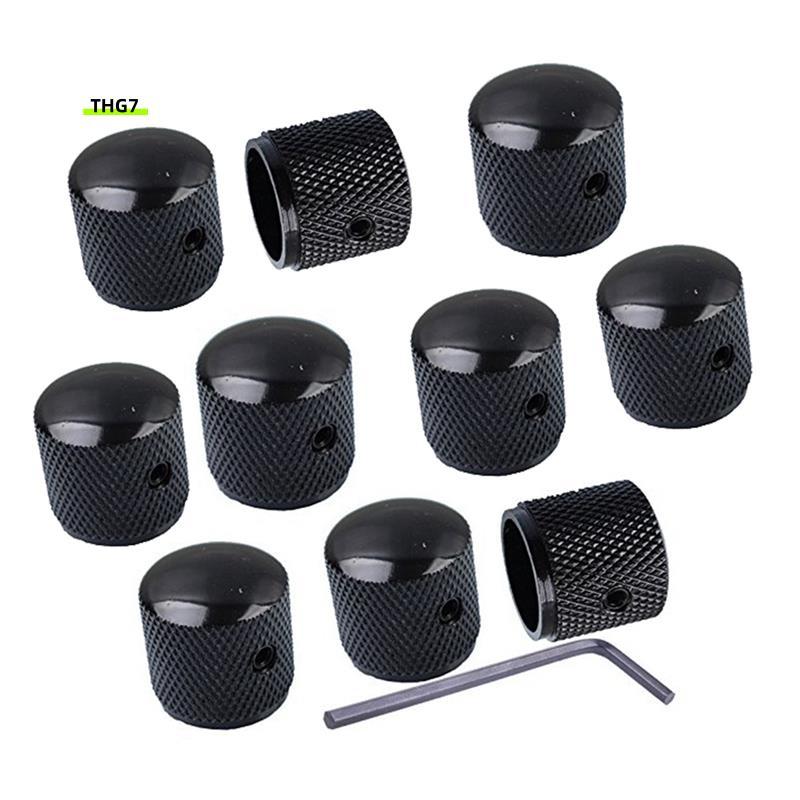 Belinda7กีตาร์ไฟฟ้าโลหะ Volume Knob Volume Knob Iron Knob with Hole Volume Knob Switch Cap