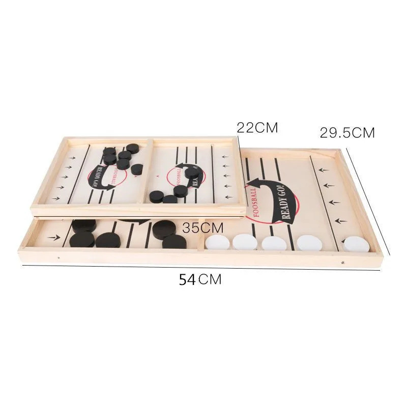 Table Hockey Paced Sling Puck Board Game Fast Sling Puck Winner Party Game เกมเด็ก Family Game Deskt