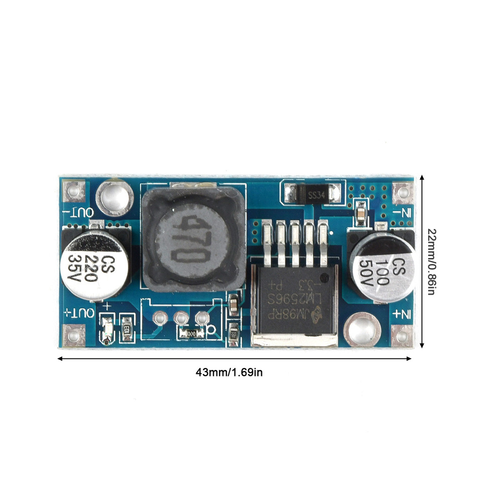 LM2596S 3A 3.3V 5V 12V DC-DC Step-down โมดูลควบคุมบอร์ด Buck Converter แรงดันไฟฟ้าประสิทธิภาพสูง - รูปที่ 3