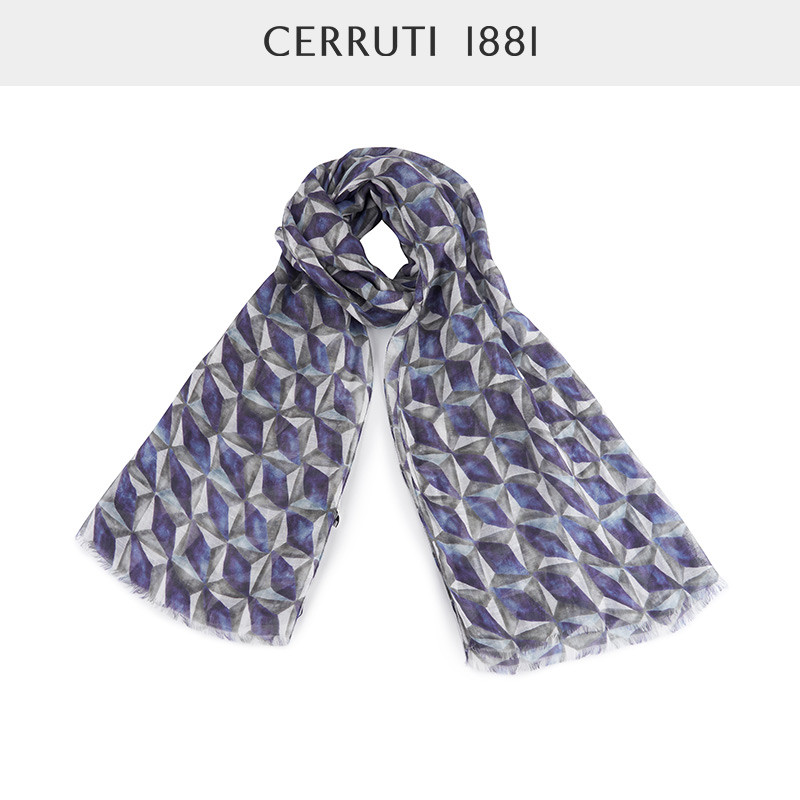 CERRUTI 1881 ผู้ชายฤดูใบไม้ร่วงฤดูหนาวธุรกิจสบายๆแฟชั่นผ้าพันคอยาว C399310031