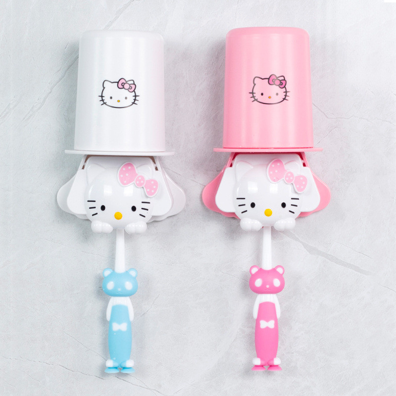 ที่ใส่แปรงสีฟันล้างถ้วยแปรงสีฟันถ้วยเก็บฟรีเจาะ