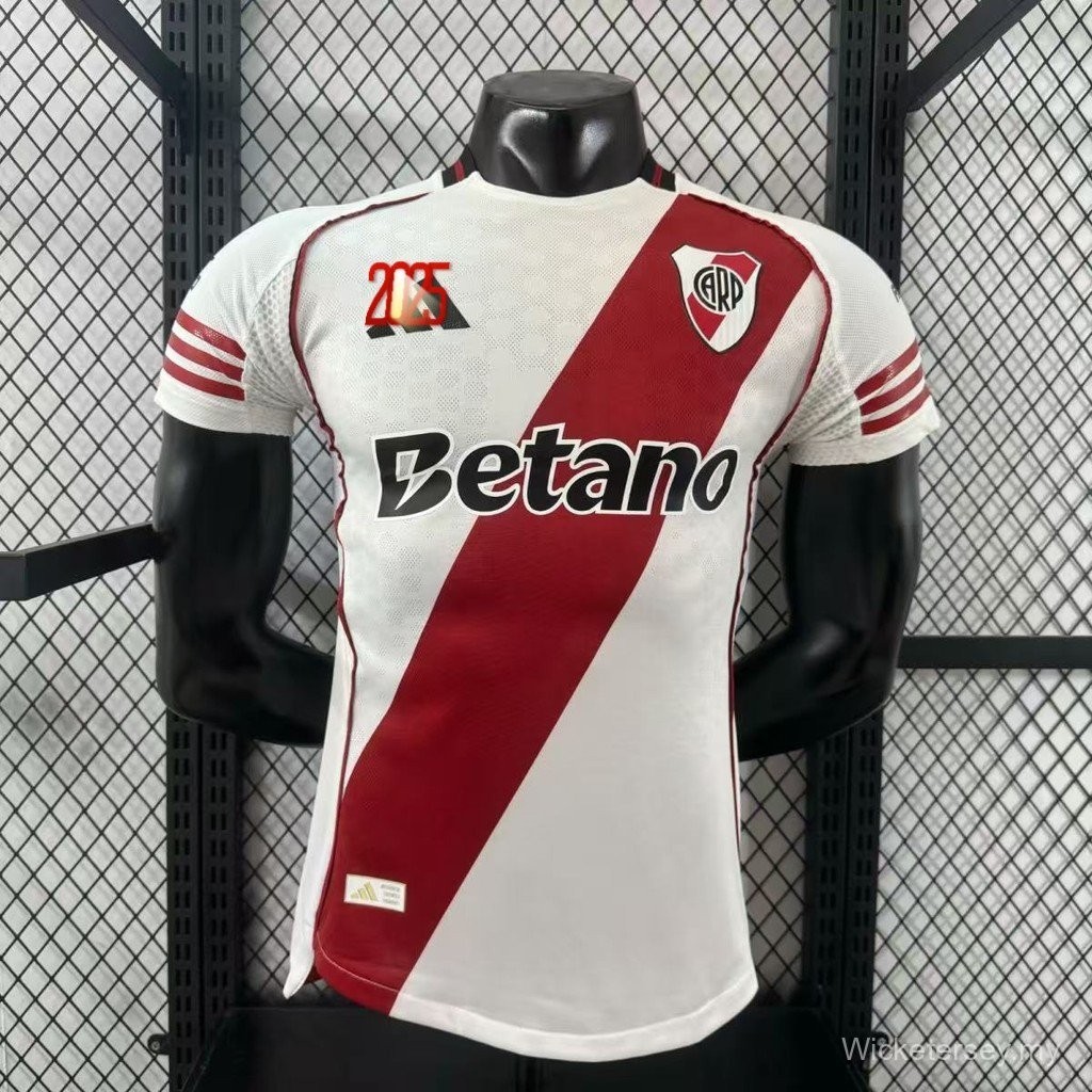 S-XXL 25/26 River Plate Home Player Edition เสื้อเจอร์ซีย์