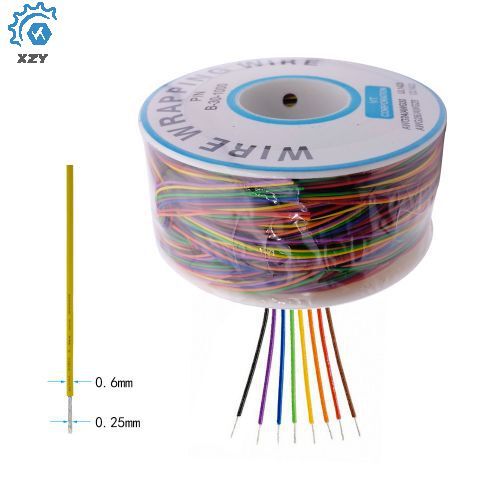 30AWG 8 สีแผงวงจร PCB Air Line Fly Wire ความยาว 250M