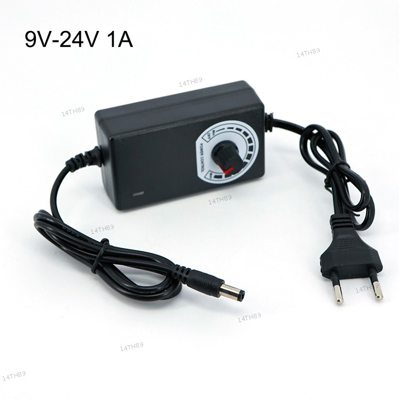 ปรับ Universal AC 220V To dc 9v 24V อะแดปเตอร์ Charger 9 V-24 V 10V 12V 10V 21V 15V 18V 1A 1000ma อะ