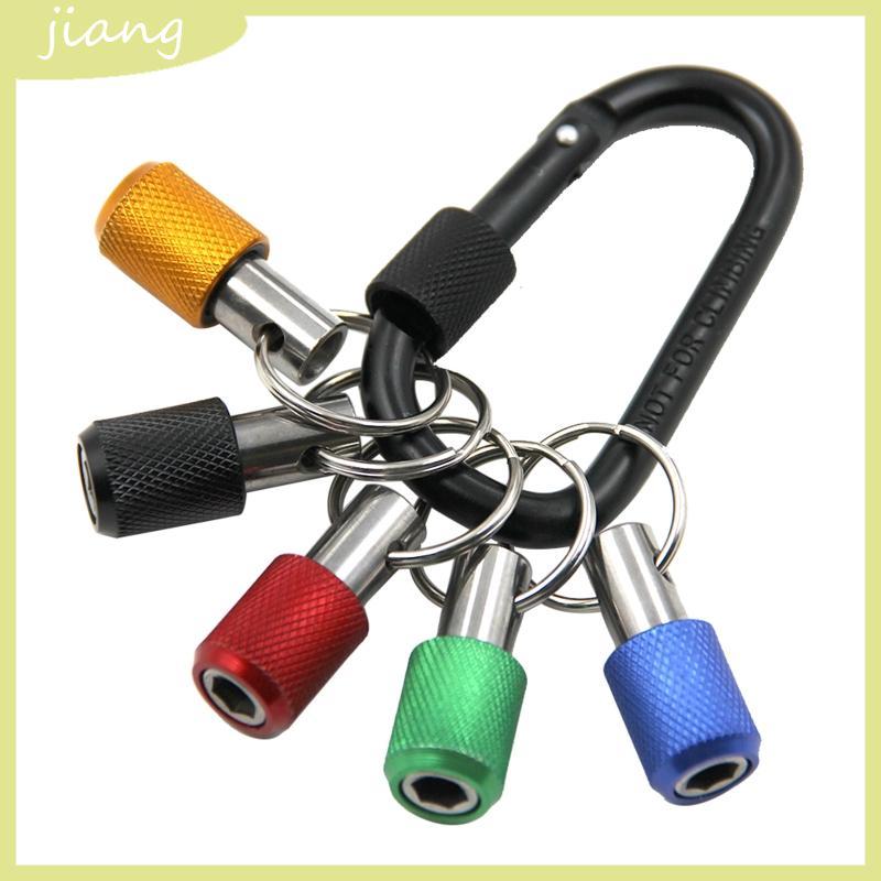 JN 5x Quick Release พวงกุญแจ Extension Bar 1 4 Hex Shank ไขควง Bits Holder