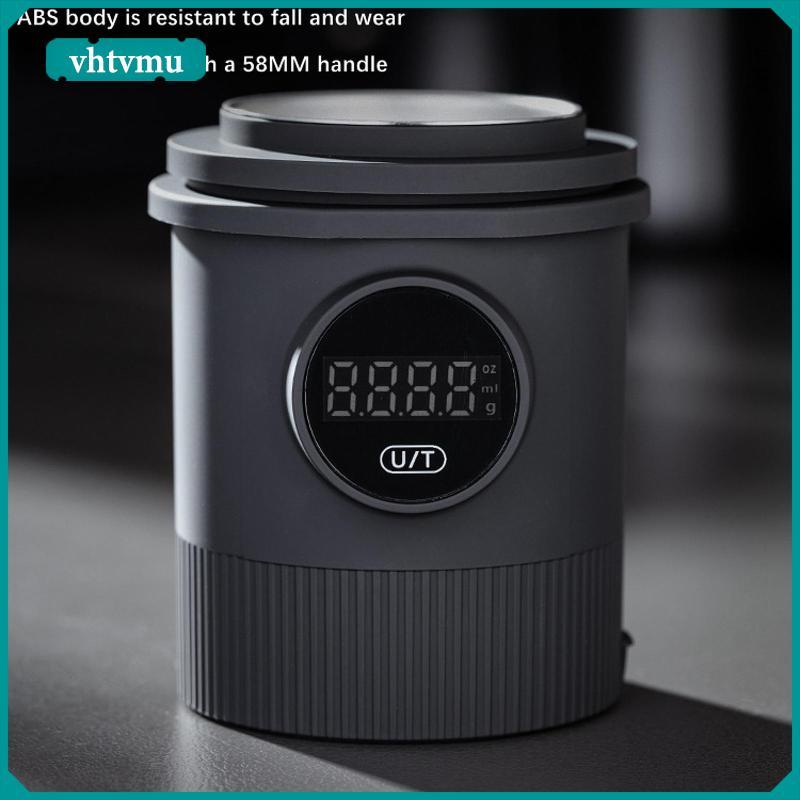 [vhtvmu] Coffee Dosing Cup with Scale 0.1G Precision Sleek Coffee Bean Weight Scale