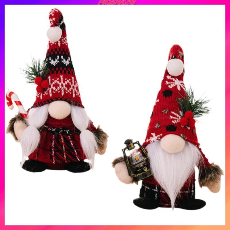 [Predolo2] Gnome ตุ๊กตาตกแต่งผ้า Gnome ตกแต่ง Faceless ตุ๊กตาเดสก์ท็อปเครื่องประดับสําหรับเทศกาลคริส