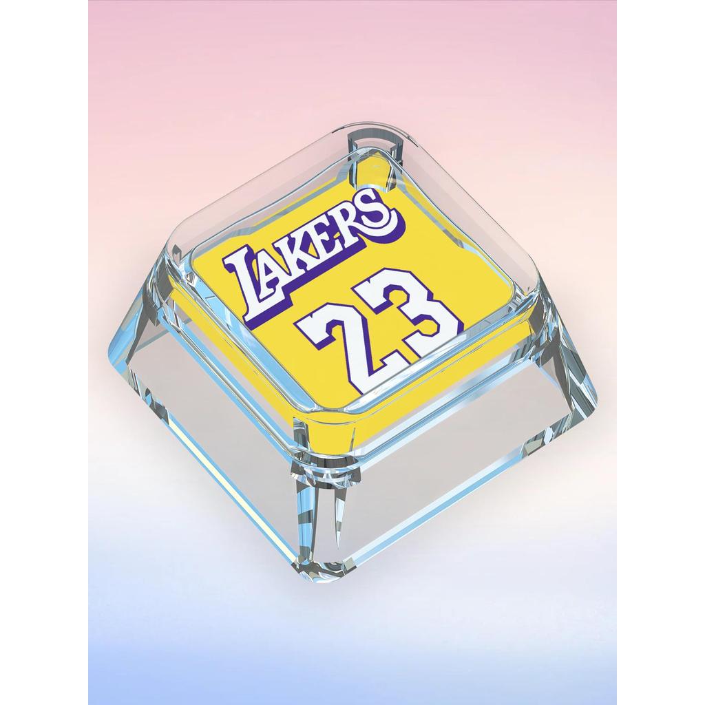 keycap keycap ไฟลอด James Jersey Cross Mechanical Keyboard Unique Keycap NBA Single Lakers Knight Tr