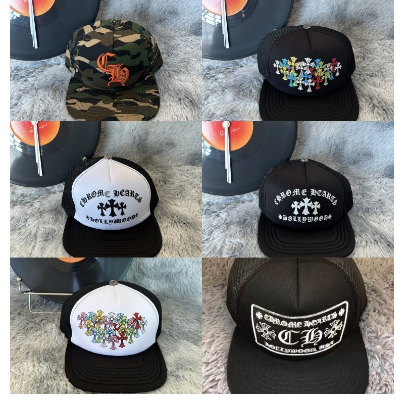 Chrome Hearts Hat Cross Sanskrit Letter Baseball Cap Sun Hat