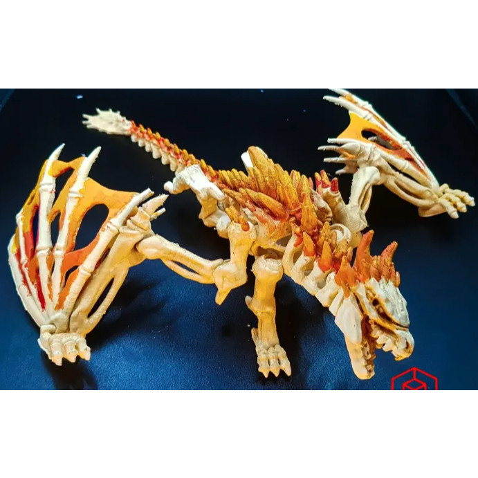 Cuero Dragon Skeleton ของเล่นจับคู่มาริโอ