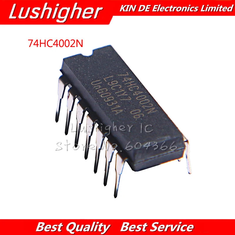 10 ชิ้น 74HC4002N DIP14 74HC4002 DIP-14 MC74HC4002N DIP 74HC4002AP M74HC4002B1
