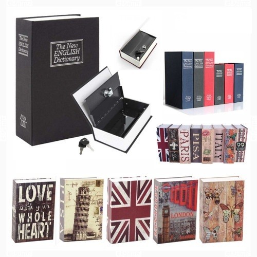 นวนิยายกล่องรูปหนังสือปลอดภัย mini Book Safe Secret Place SML / Small Medium Large