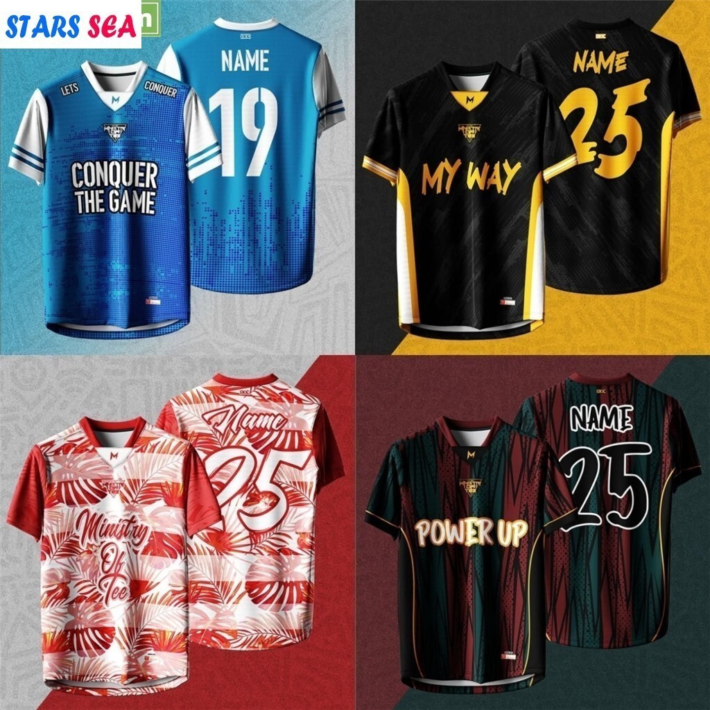 เสื้อยืดฟุตบอลNFL 2025 ไมโครไฟเบอร์แบบfull sublimation คอเรโทรสำหรับทั้งชายและหญิง