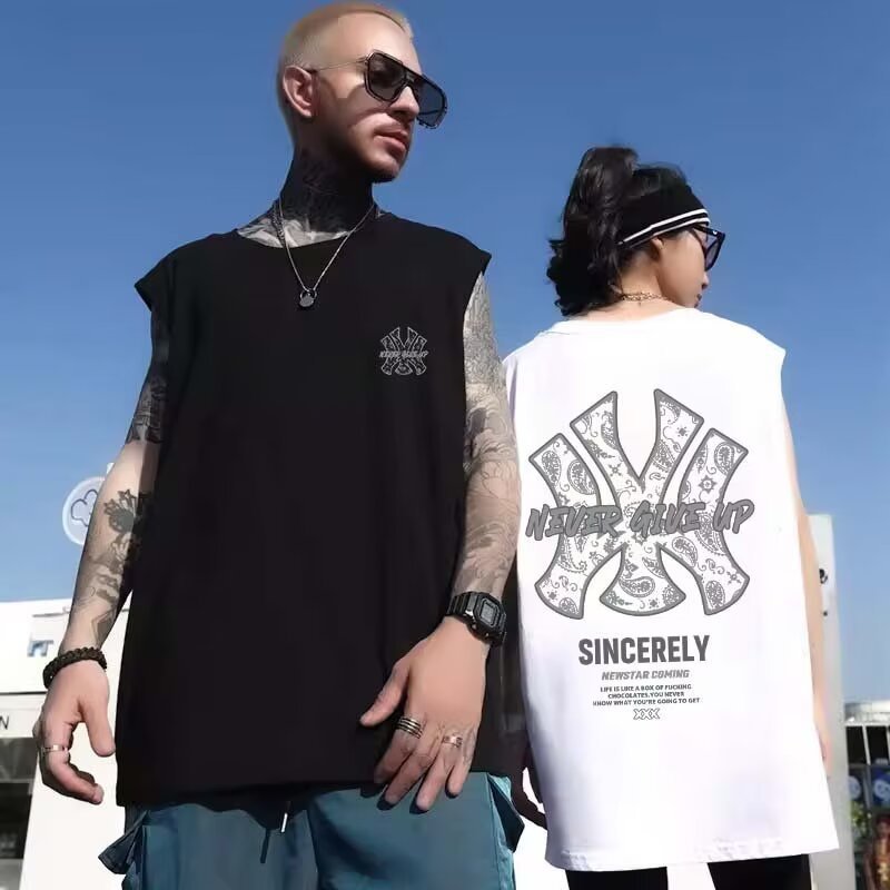 เสื้อกั๊กฤดูร้อนสำหรับผู้ชาย สไตล์ญี่ปุ่นและเกาหลี ทรง.slim.fit เหมาะสำหรับอากาศร้อน