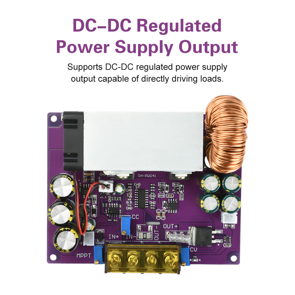DC18-90V 800W โมดูลสเต็ปดาวน์แบบปรับได้ MPPT คอนโทรลเลอร์ชาร์จพลังงานแสงอาทิตย์ Universal สําหรับแบตเตอรี่ลิเธียม