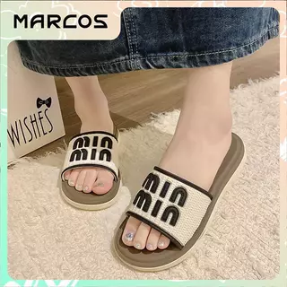 MARCOS รองเท้าแตะ สำหรับผู้หญิง ส่งตรงจากกรุงเทพ รองเท้าแตะส้นแบน พื้นหนา ระบายอากาศได้ดี ใส่สบาย ไม่ลื่น สำหรับผู้ห#07