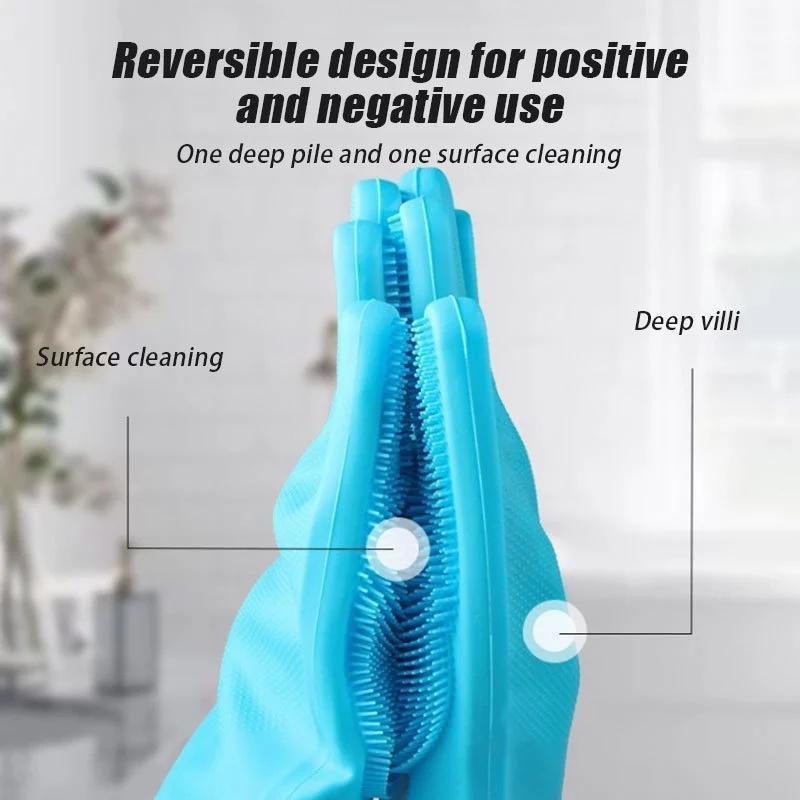 ถุงมืออาบน้ำ อาบน้ำสัตว์เลี้ยง ถุงมือนวดทำความสะอาด ถุงมือป้องกันรอยขีดข่วน ถุงมือป้องกันการกัด ถุงมือซิลิโคน ถุงมือ - รูปที่ 5