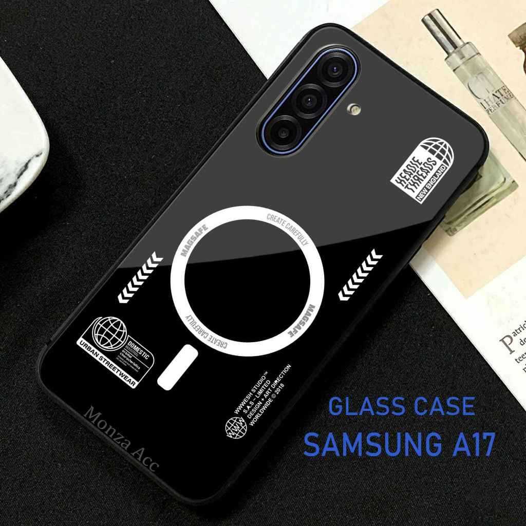 HP ล่าสุด Glitter Glass Softcase สําหรับ Samsung A17 - เคสโทรศัพท์สําหรับ Samsung A17 - N55