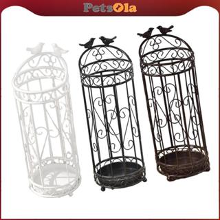 PETSOLA ร่มขาตั้ง Rack Wrought Iron Organizer Holder Freesta…