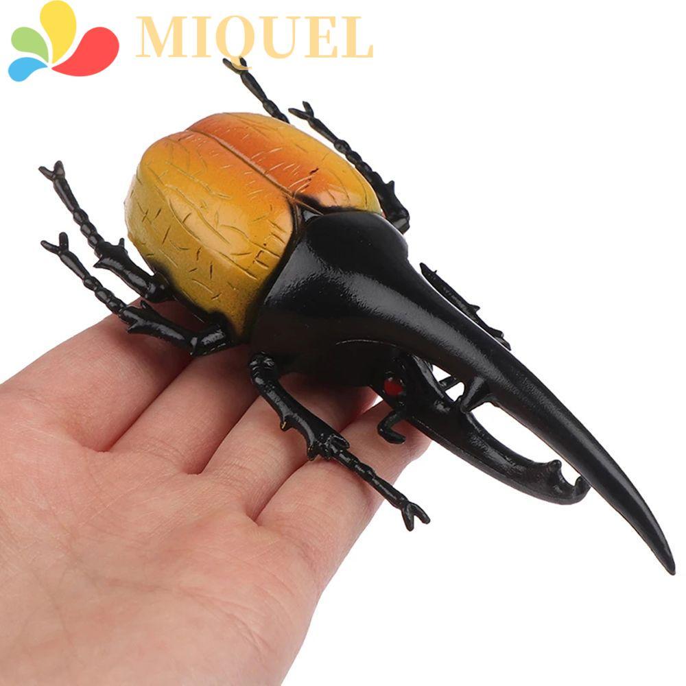 MIQUEL จําลองด้วงเคล็ดลับอุปกรณ์ประกอบฉากโจ๊กของเล่นด้วงปลอมแมลงของเล่นวิทยาศาสตร์ของเล่นคอลเลกชันสั
