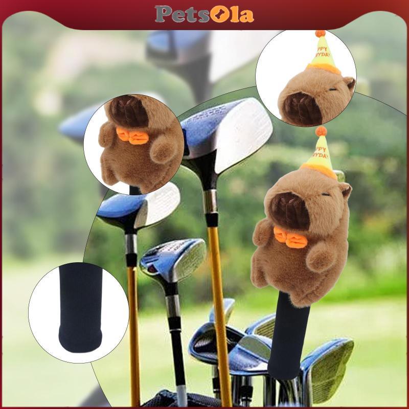 [PETSOLA] Golf Club Head Cover Fairway Wood Headcover ตุ๊กตาสัตว์แขนป้องกัน Scratch Resistance Novelty เหมาะสําหรับผู้หญิงผู้ชายของขวัญตกแต่งบ้าน