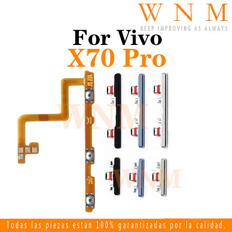 สําหรับ Vivo X70 Pro V2134A V2105 ปุ่ม flex บน/ปิดปุ่มสวิทช์ด้านข้าง Key Volume Up Down Flex สายโทรศัพท์มือถือ Part