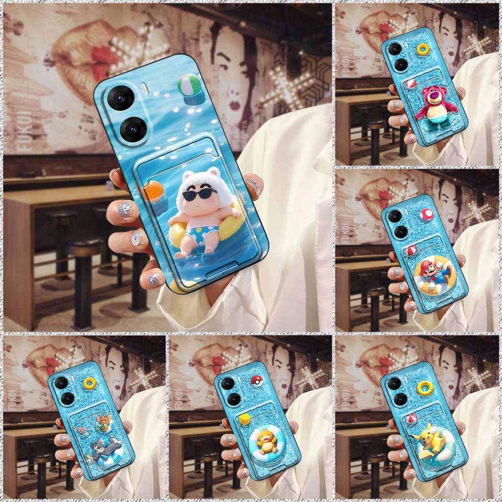 ซิลิโคนเต็มห่อเคสโทรศัพท์สําหรับVIVO V29E india Graffitiกันน้ําการ์ตูนแฟชั่นออกแบบปกนุ่มกรณีปกหลังสก