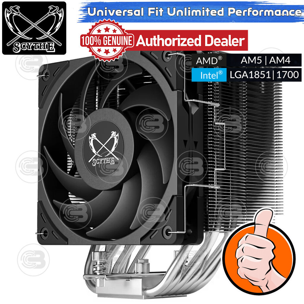 [CoolBlasterThai] SCYTHE MUGEN 6 CPU Cooler Single Tower 6 Heatpipes (AM5/LGA1851 Ready)