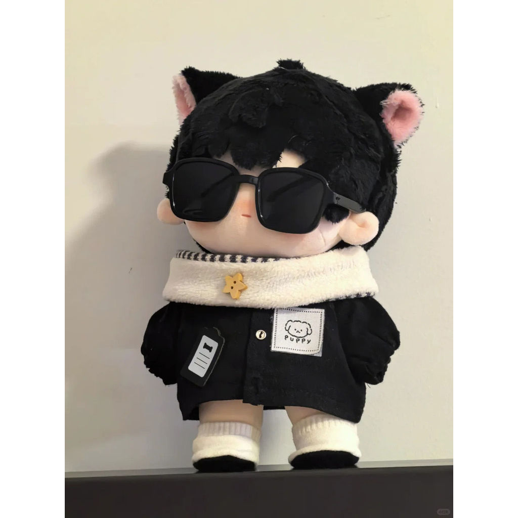 [56000 people's collection] 20cm cotton doll cute plush doll clothes glasses accessories attribute c