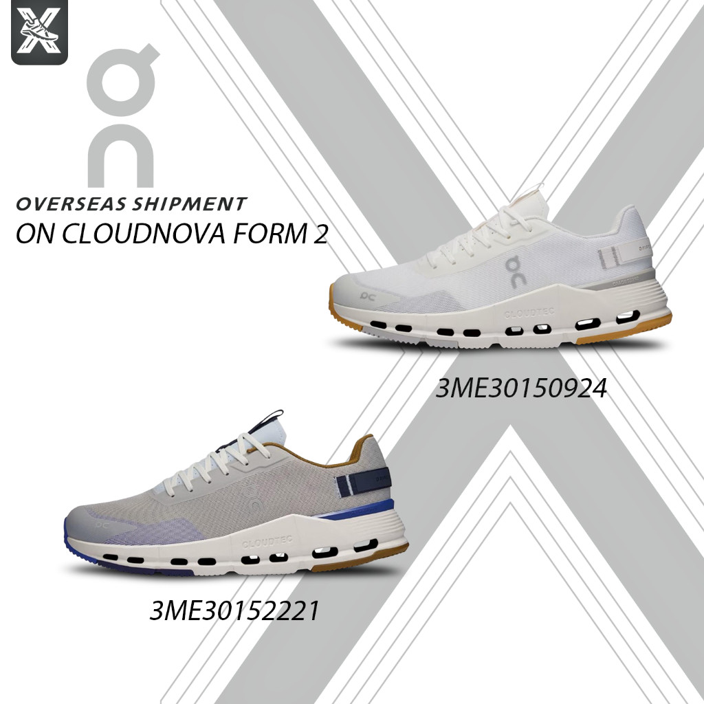 [พร้อมส่ง-พรีออเดอร์] On Cloudnova Form 2 3ME30150924/3ME30152221 กีฬากลางแจ้งรองเท้าวิ่ง ของแท้100%