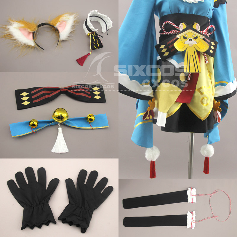 Genshin Gorou ชุดกิโมโนคอสเพลย์ C