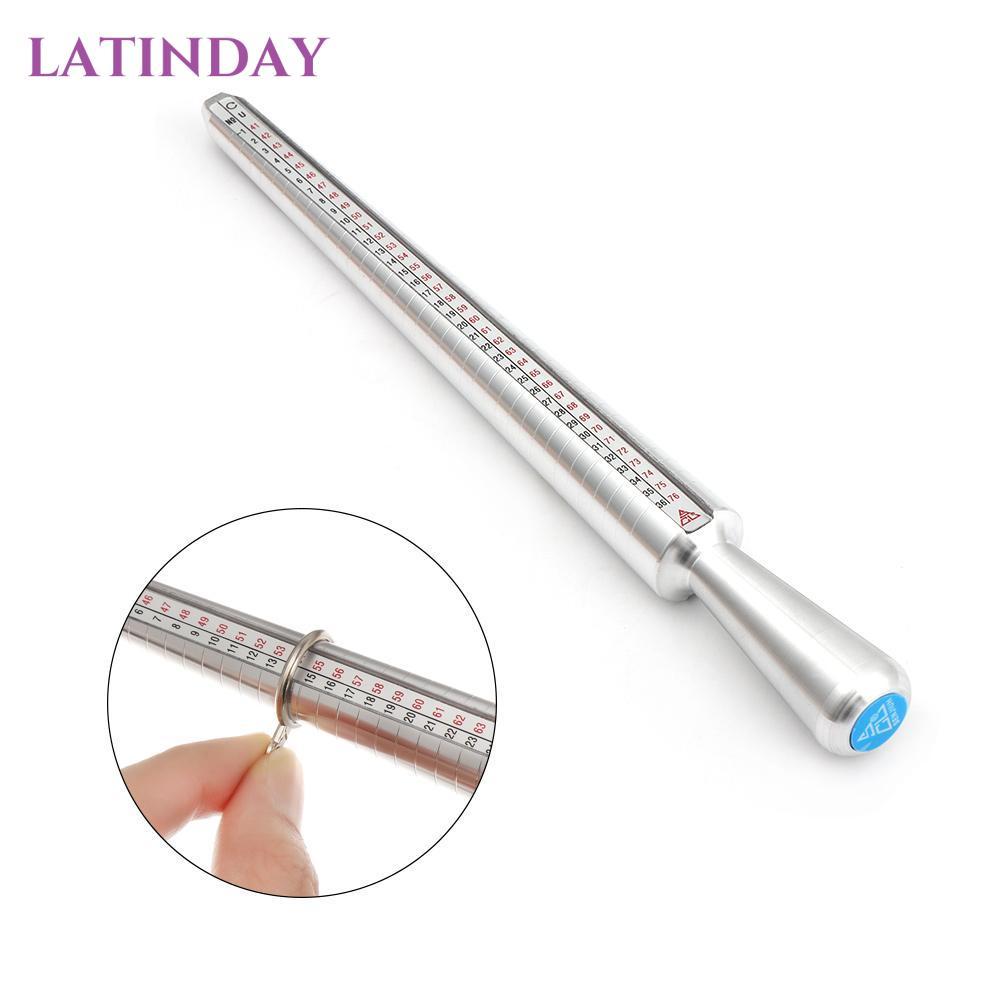 LATINDAY Finger Ring Sizer Metal Professional Accessories Ring Sizer Tool