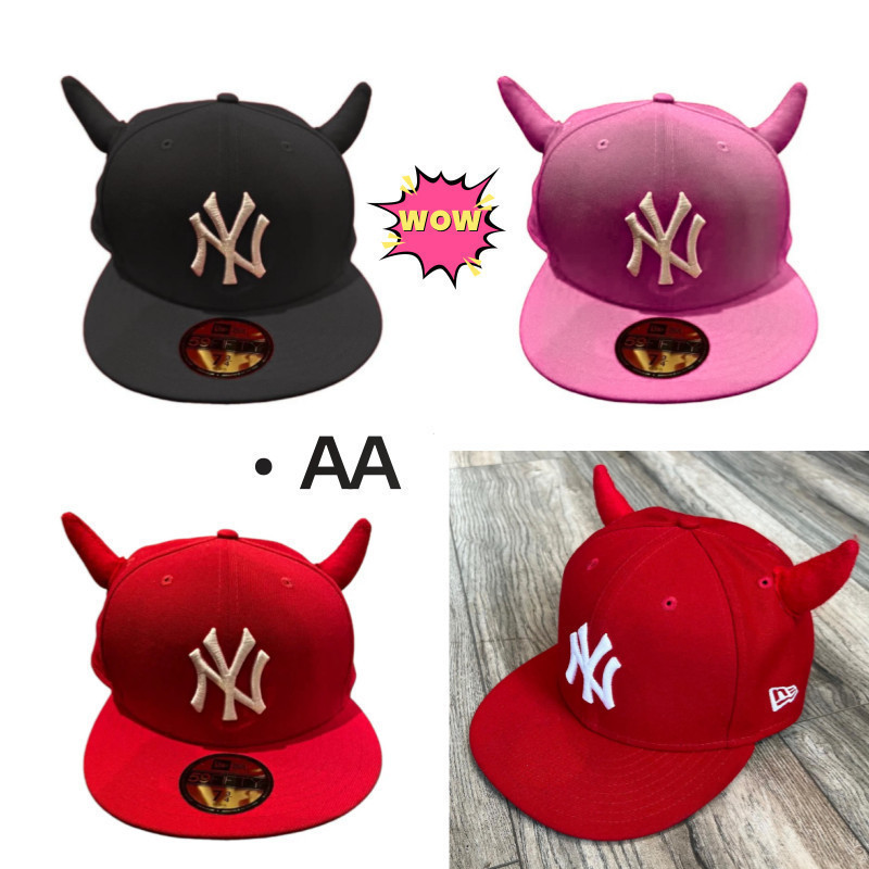 ใหม่/Era New York Yankees Red Ryder Studio Devils Corner 59FIFTY ติดตั้ง Ha [เทรนด์] ใหม่ประณีตปิดแฟ