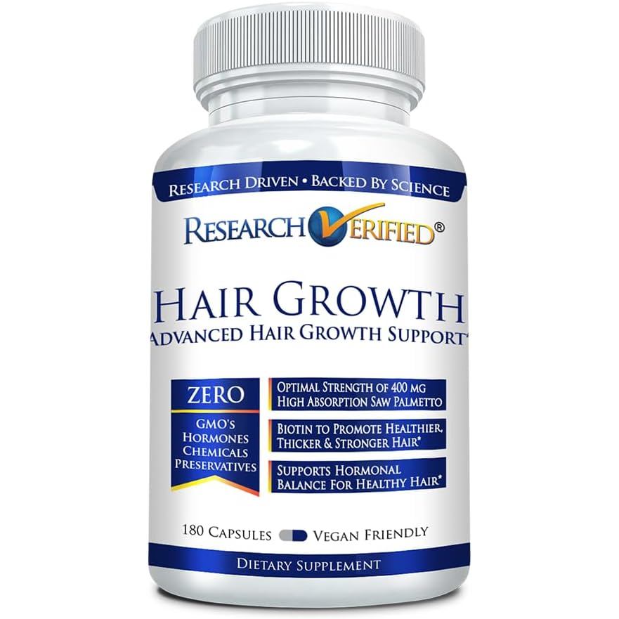 การวิจัยการสนับสนุนการเจริญเติบโตของเส้นผมที่ยืนยันแล้ว - ด้วยไบโอติน, DHT Blockers & Vitamins - การ