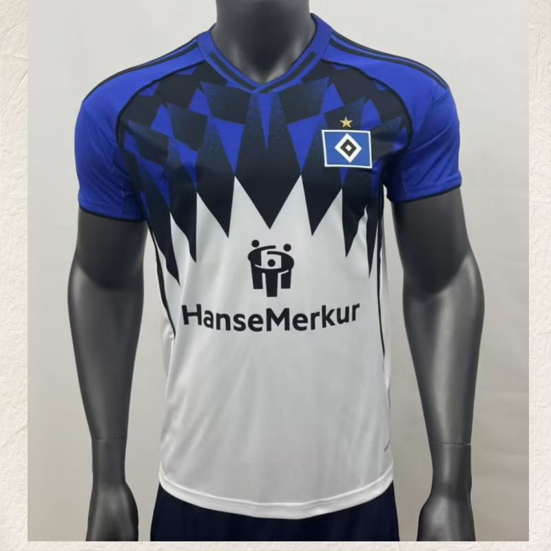 เสื้อแมนยู เสื้อกีฬา 25-26เยอรมันดิวิชั่นสองฮัมบูร์กเสื้อหมายเลข9 Gracelle Hamburger SV ชุดฟุตบอลเหย