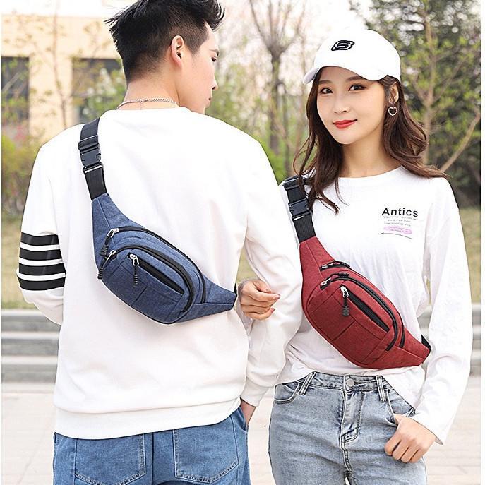 KVK-shop: กระเป๋าคาดเอวสะพายหน้าอก สไตล์เกาหลี มีหลายสีให้เลือกสีสวยมาก A189