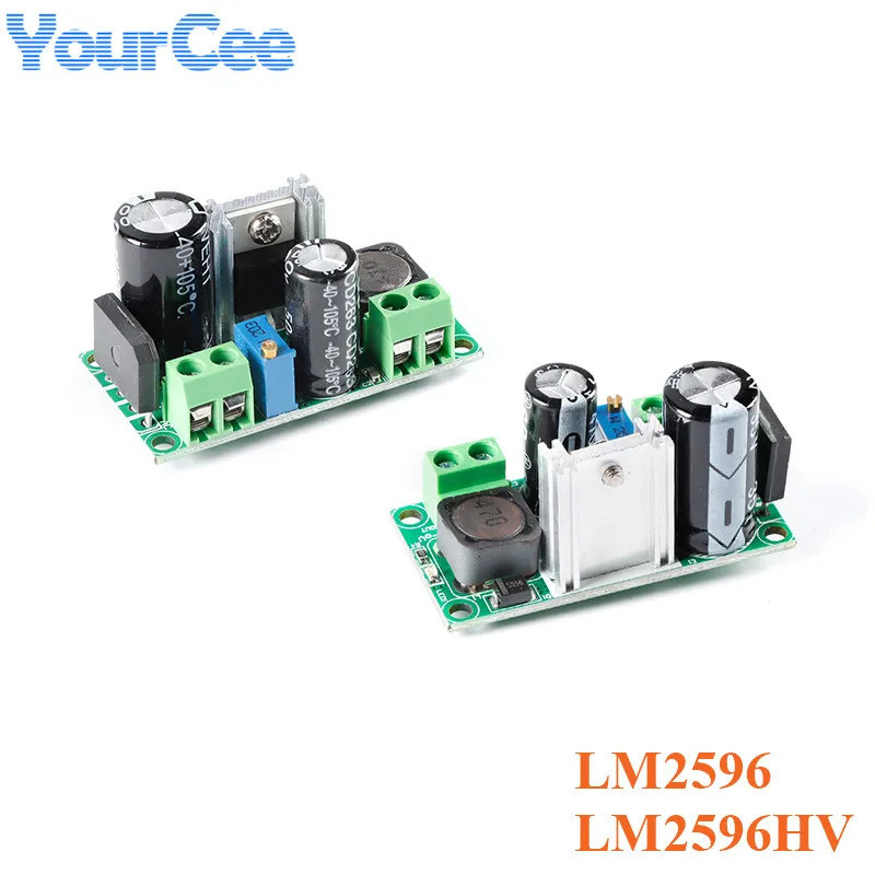 LM2596 LM2596HV AC/DC เป็น DC Buck Step Down Converter Board โมดูลจ่ายไฟแบบปรับได้