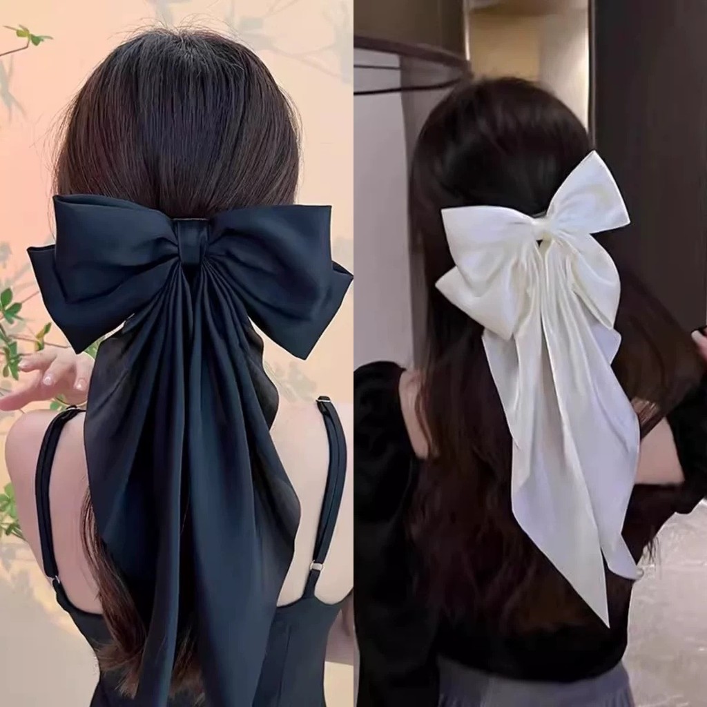 กิ๊บติดผมโบว์ ดำ-ขาว แฟชั่นมาใหม่ พร้อมส่งจากไทย