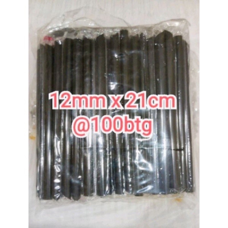 หลอดฟอง boba สีดําปราศจากเชื้อ (SN168)