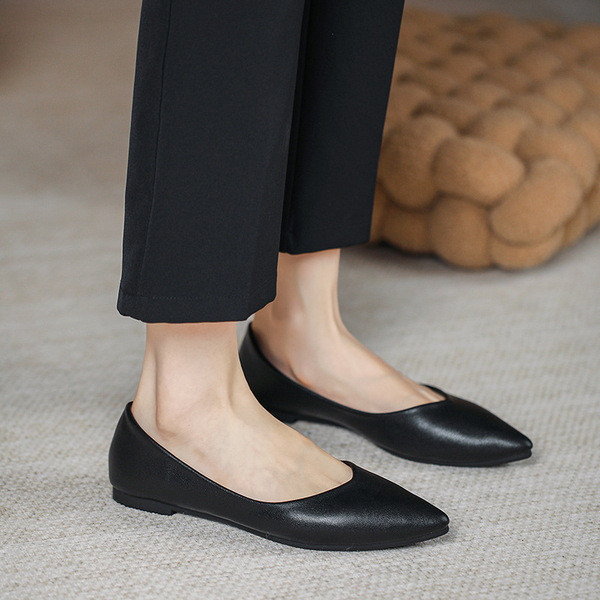 รองเท้าไซส์ใหญ่ 41 45 รองเท้าไซส์ใหญ่ 45 รองเท้าแฟลตนํา้หน้าแหลม สไตล์ฤดูร้อน สำหรับผู้หญิง ไซส์พิเศ