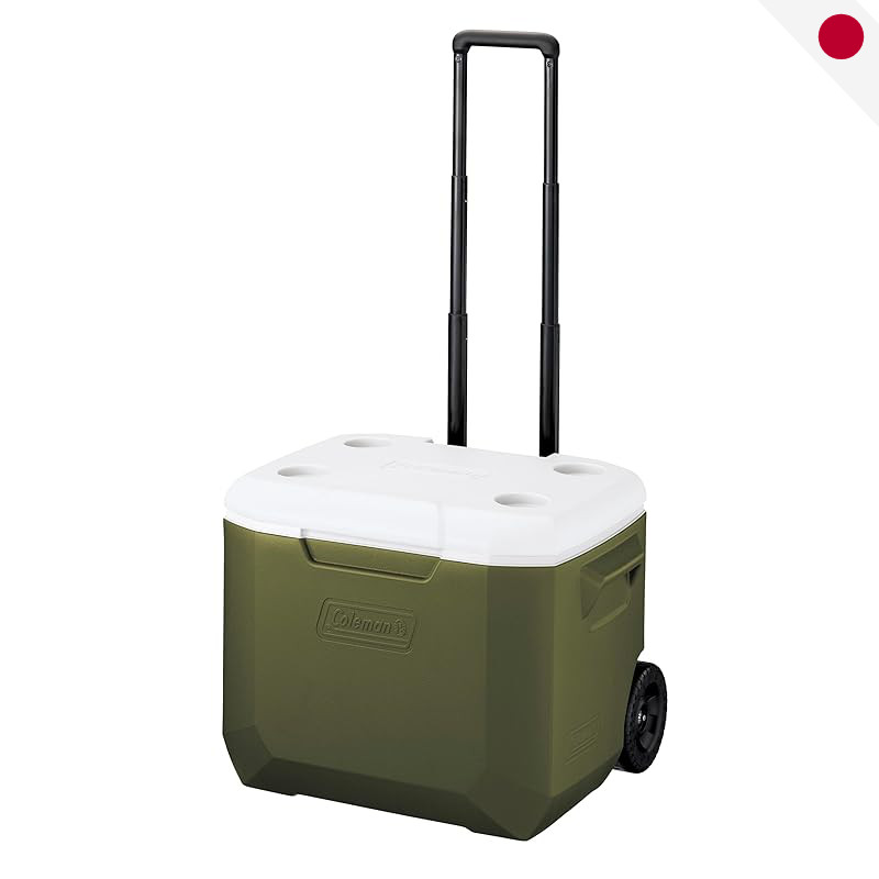Coleman Wheel Cooler 60QT - 56L Capacity, 3-Day Ice Retention, Durable, for Camping & Outdoor Use