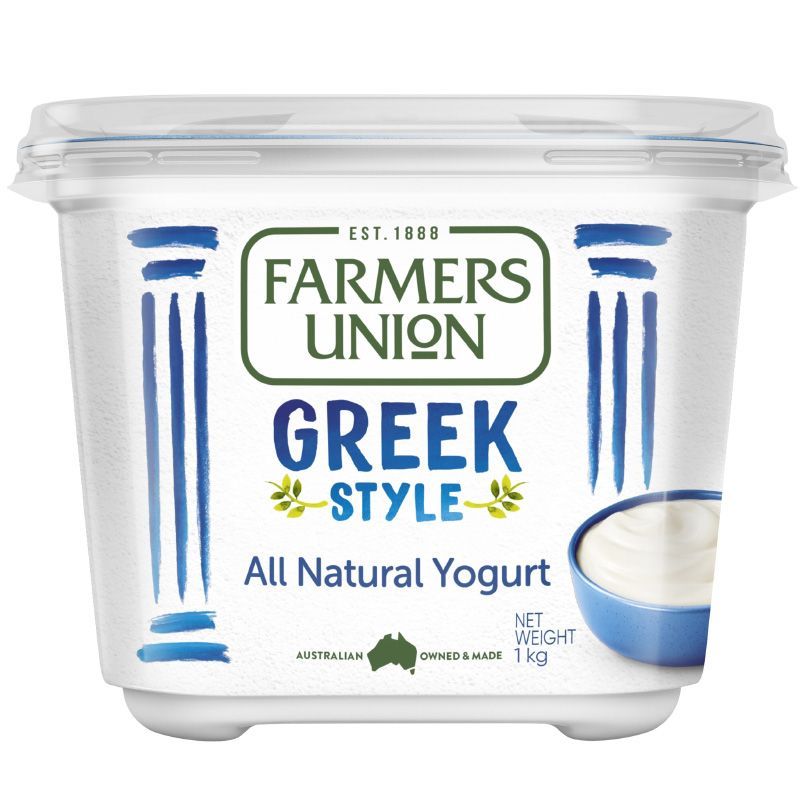 ฟาร์เมอรส์ยูเนียนโยเกิร์ตแบบกรีกรสธรรมชาติชนิดเข้มข้น 1000ก Farmers ThickCreamyYogurt1000g [9300658228537 ]
