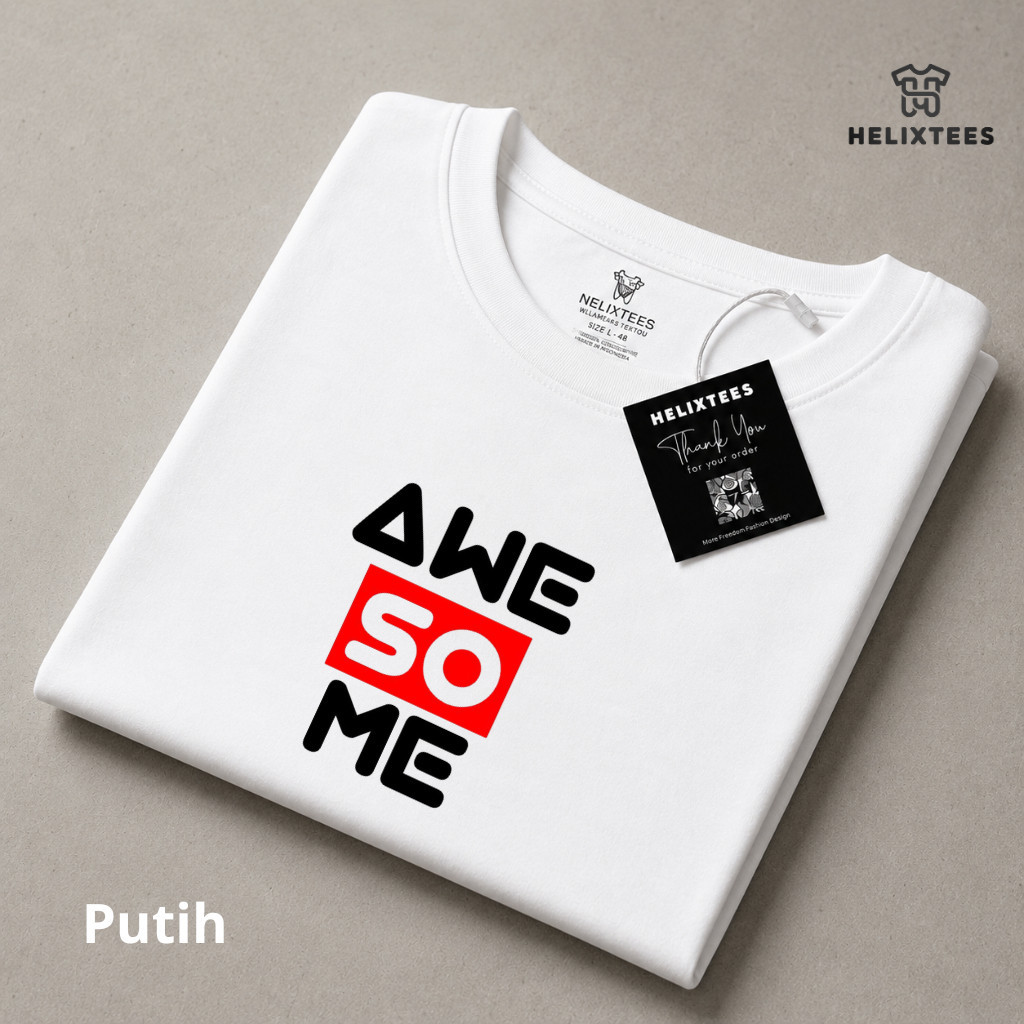 เสื้อยืด AWESOME Distro สําหรับผู้หญิงและผู้ชาย ผ้าฝ้ายพรีเมี่ยม 100%