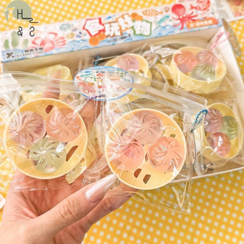 [H&S] บีบช้า Rebound Steamed Bun ของเล่นชุดผ่อนคลาย Mini Squishies สําหรับสํานักงานความเครียดบรรเทาสนุก {th}