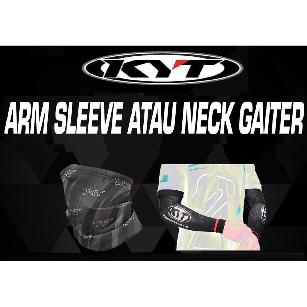 KYT ARM SLEEVE/ NECK GAITER ARM COVER ผ้าพันคอคออุ่น Beanie Balaclava Skull หมวก Balaclavas กีฬาผ้าพ