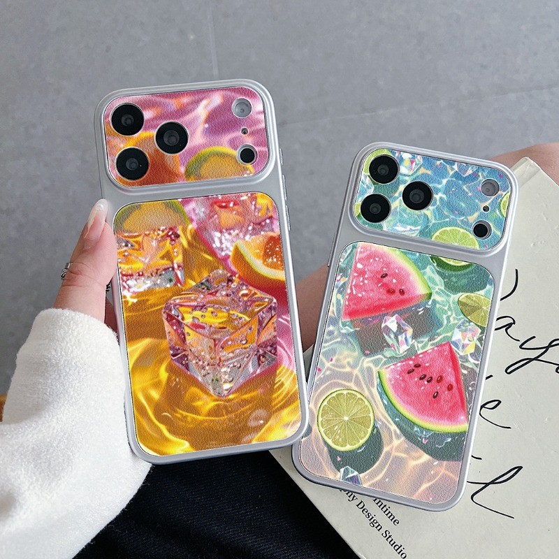 Cool Ice Drinkผลไม้พิมพ์หนังสําหรับRedmi A7 Pro A5 A4 A3 A3X Pro A2 A1 9 Prime Power Activ 9T 9i 9Aก