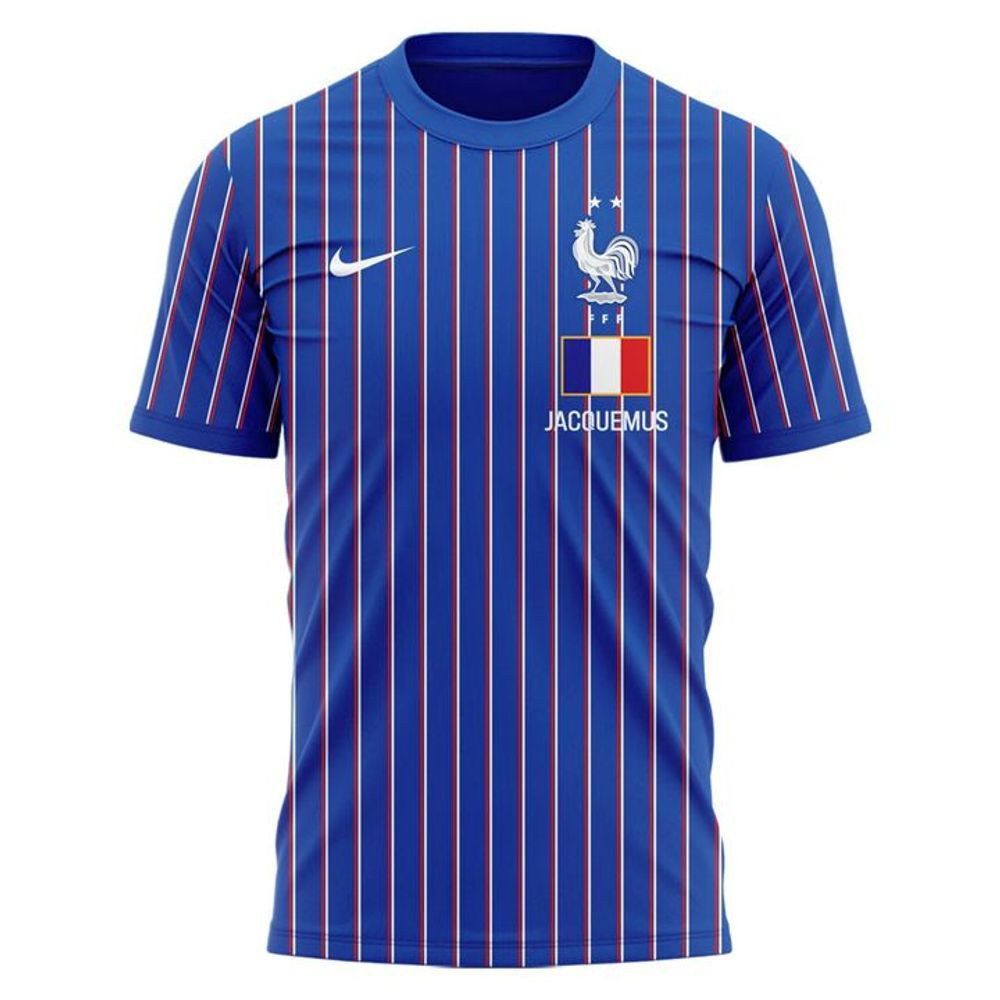 Limited edition France 2026 World Cup เสื้อยืดพิมพ์ลาย เสื้อวอร์ม AF1.